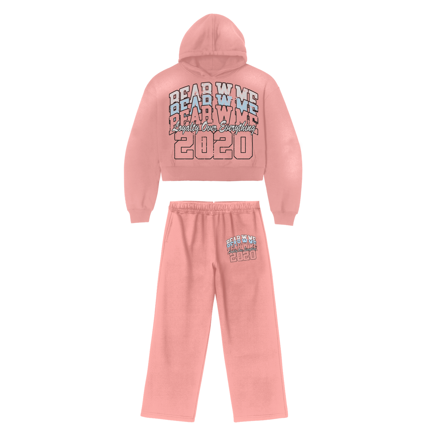 Cropped Dusty Rose Sweatsuit