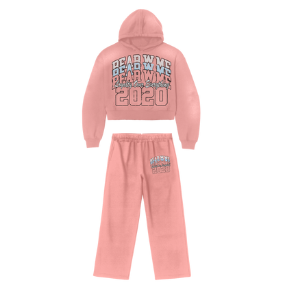 Cropped Dusty Rose Sweatsuit