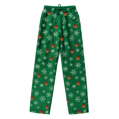 White & Green Pajama Set