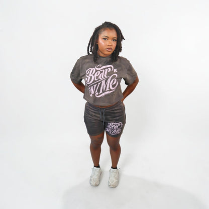Vintage Charcoal Short Set