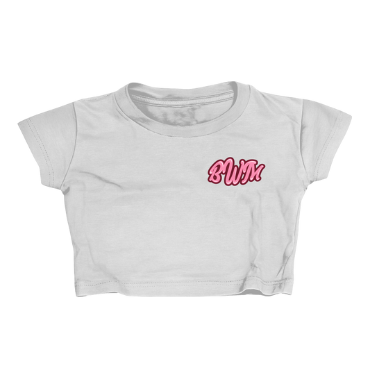 White Cropped T Shirt