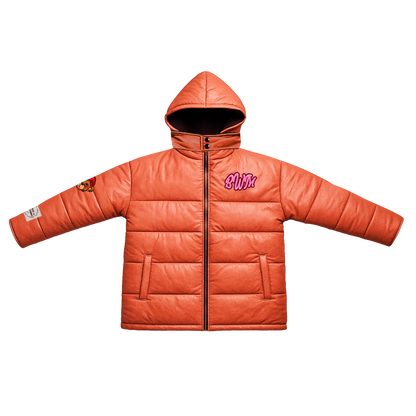 Orange Puffer Jacket