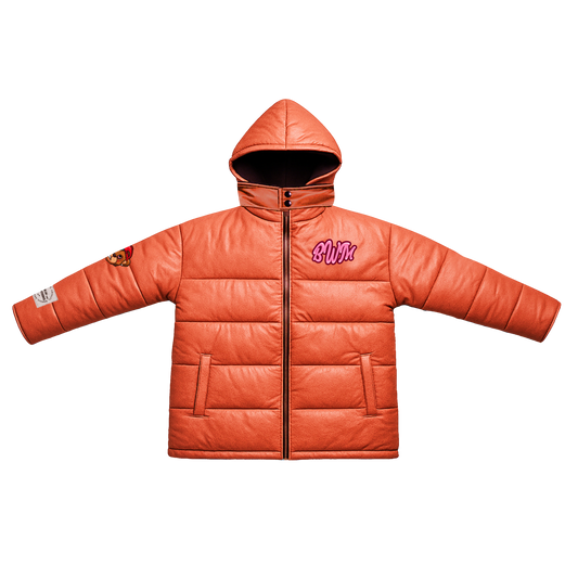Orange Puffer Jacket