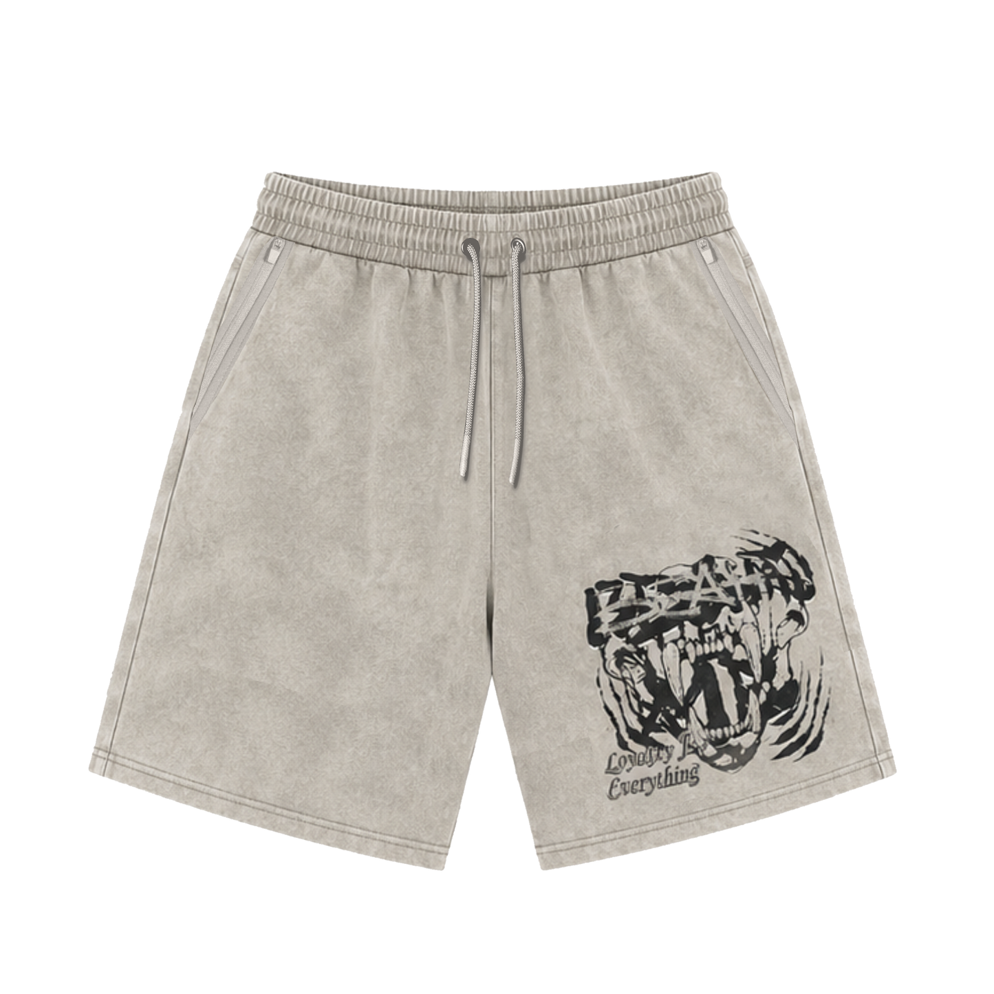 Stone Wash Short Set
