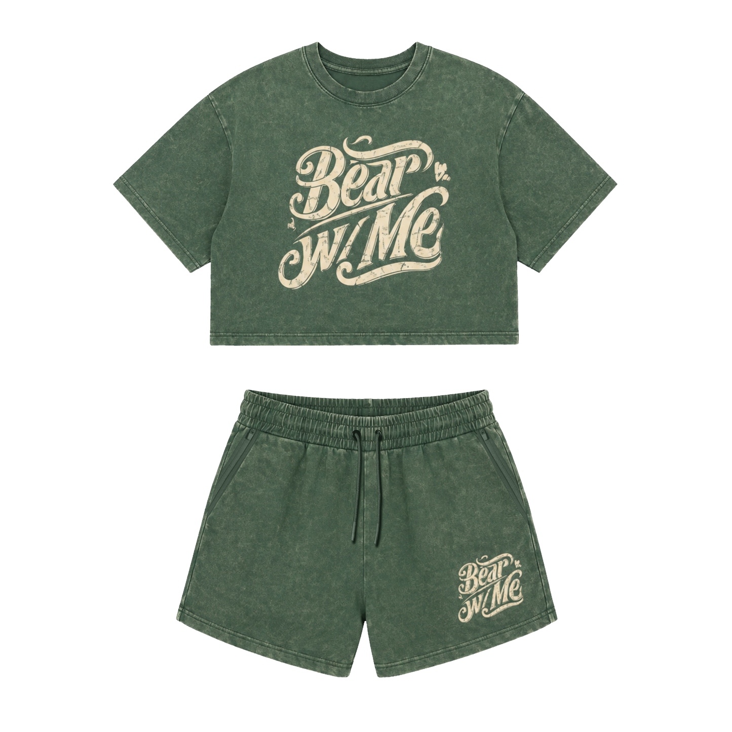 Forest Green Short Set