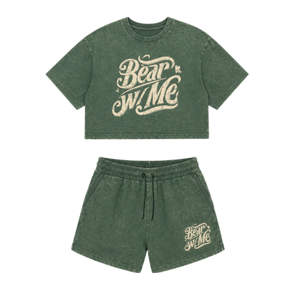 Forest Green Short Set
