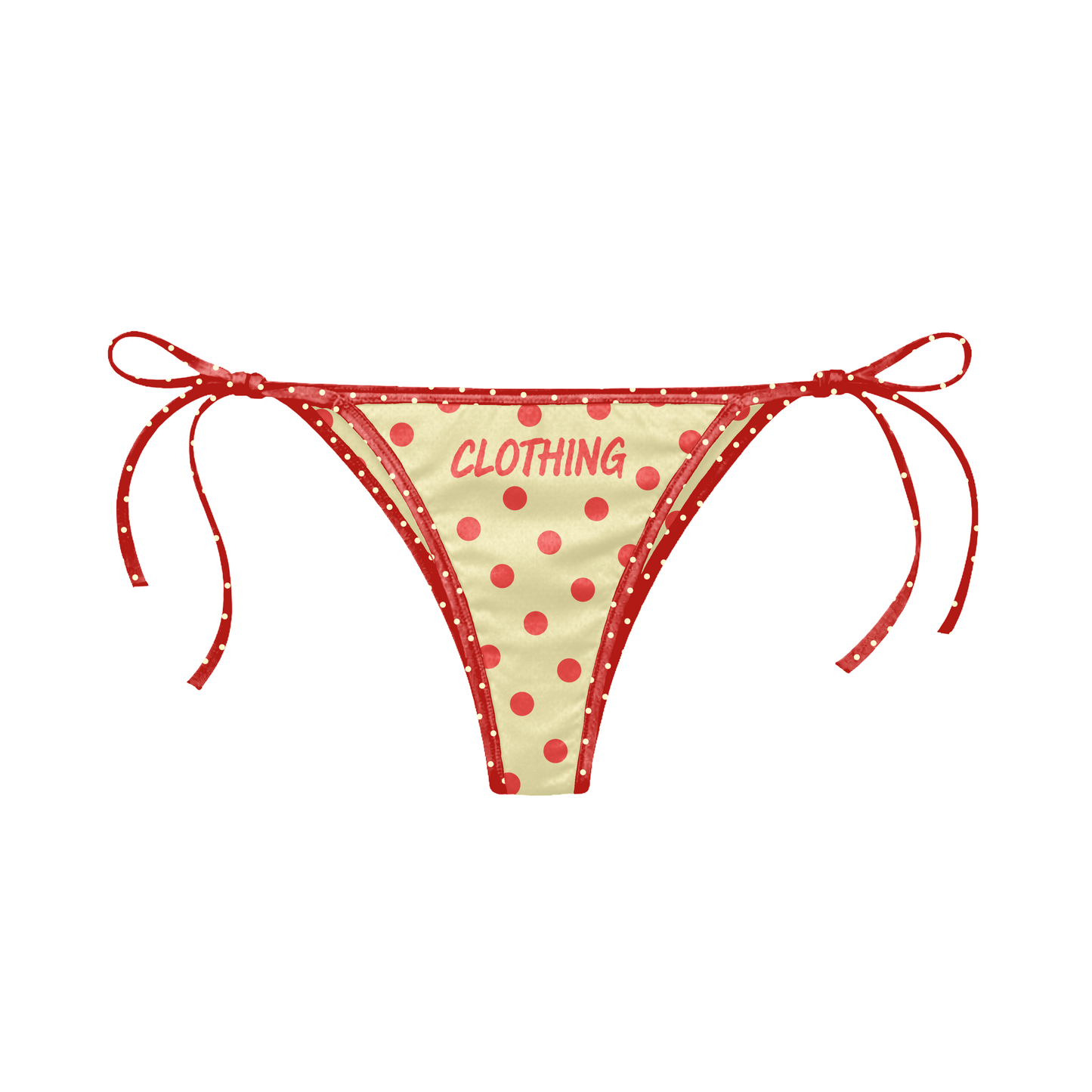 Red Polka Dot Bikini Set