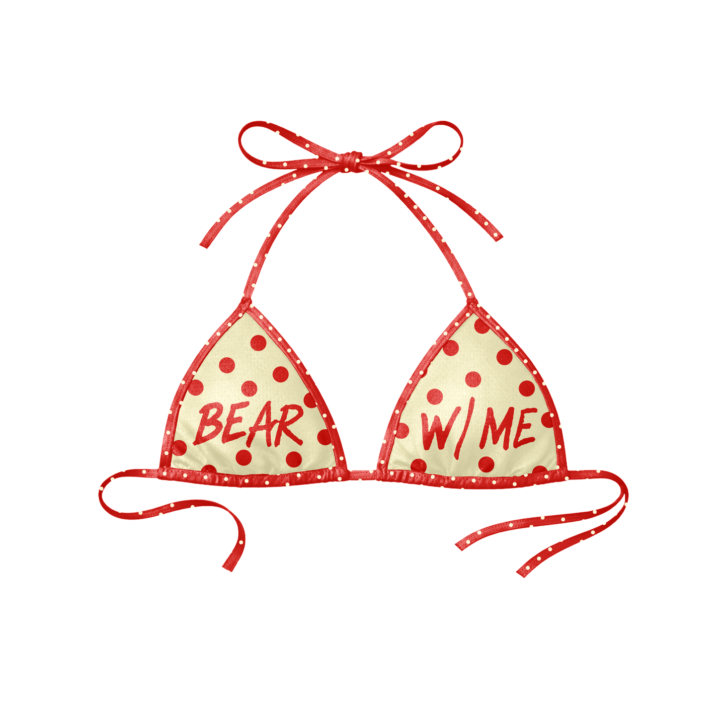 Red Polka Dot Bikini Set