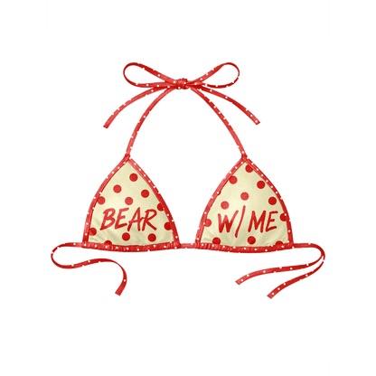 Red Polka Dot Bikini Set