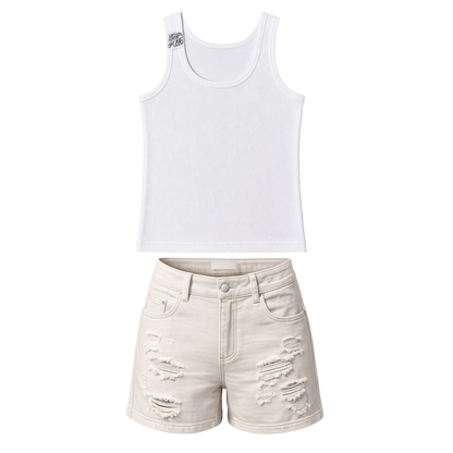 Women’s Denim Short Set