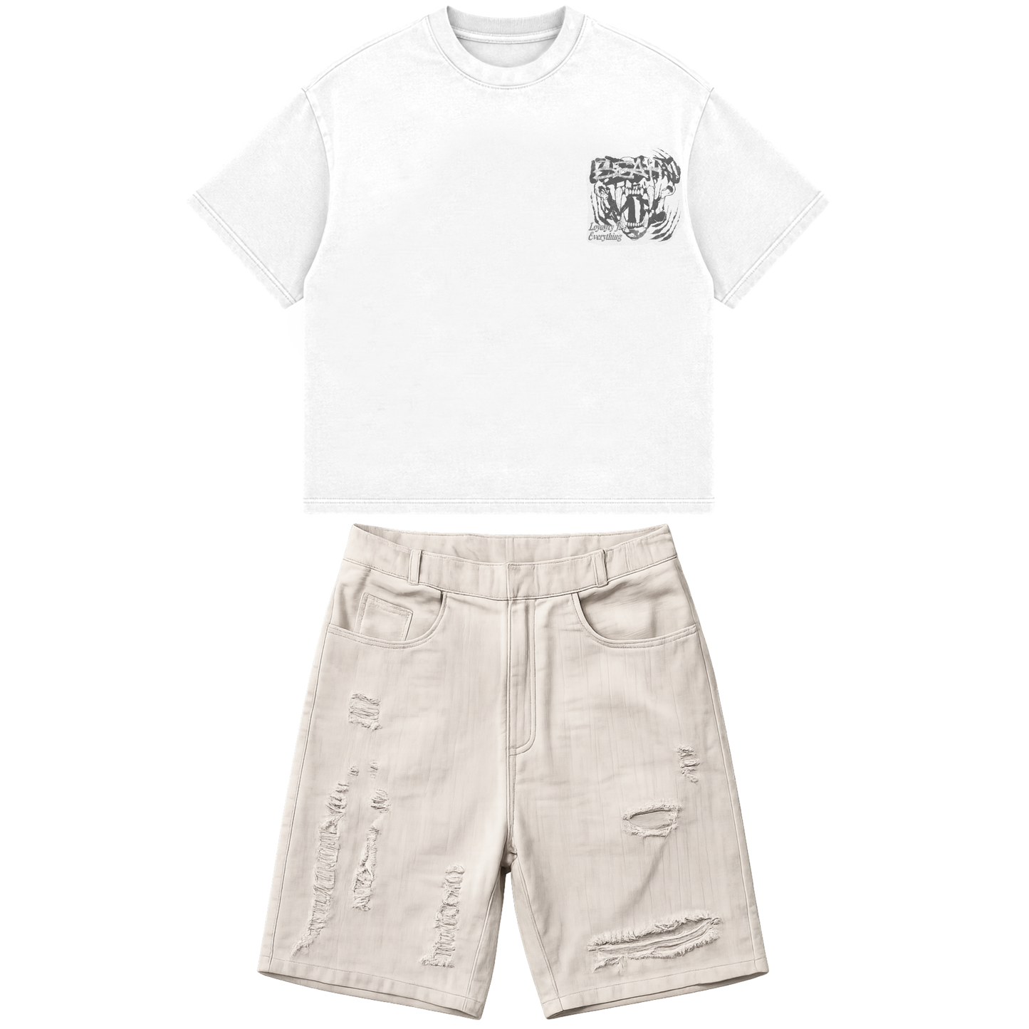 Men’s Denim Short Set
