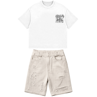 Men’s Denim Short Set