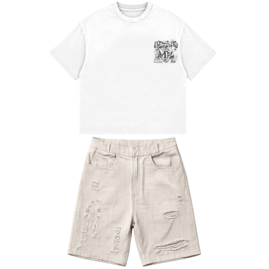 Men’s Denim Short Set