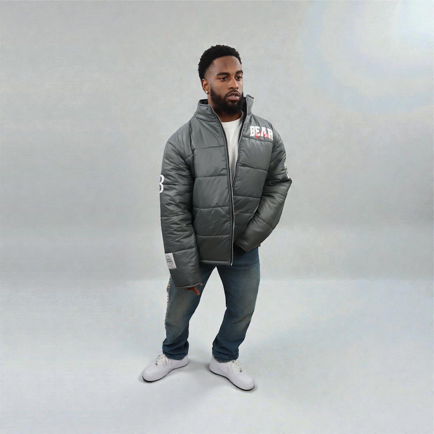 Grey Puffer Jacket