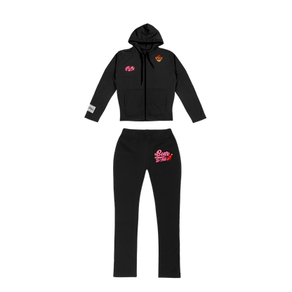 Black Bodycon Tracksuit