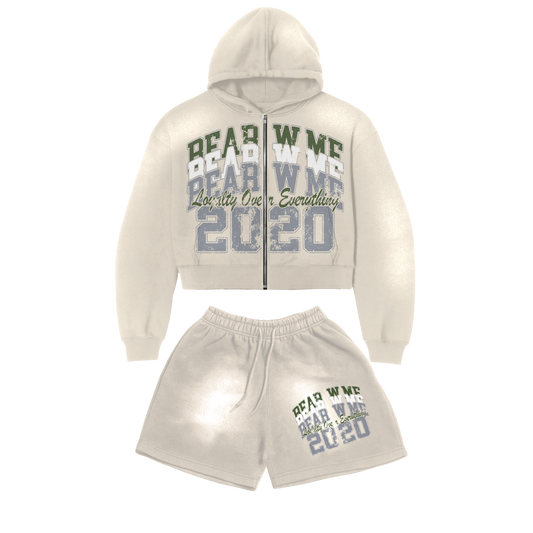 Cream Short Set