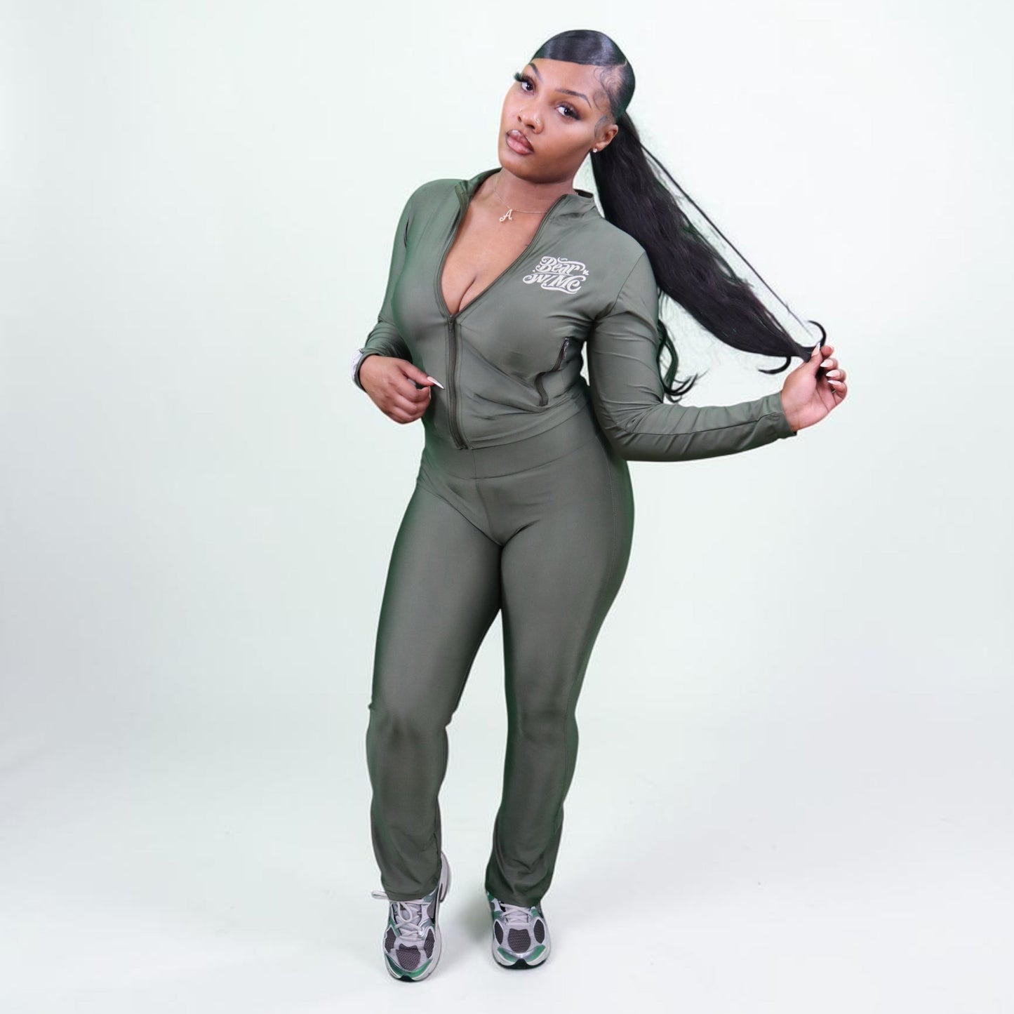 Green Spandex Set