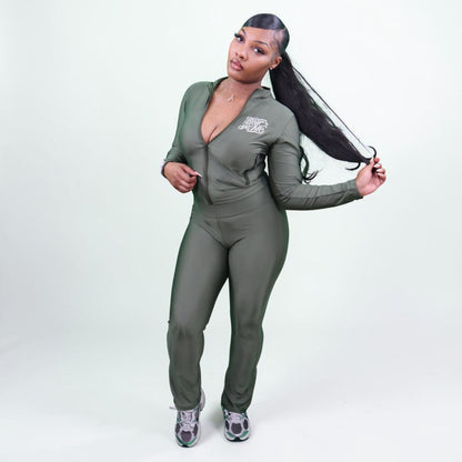 Green Spandex Set
