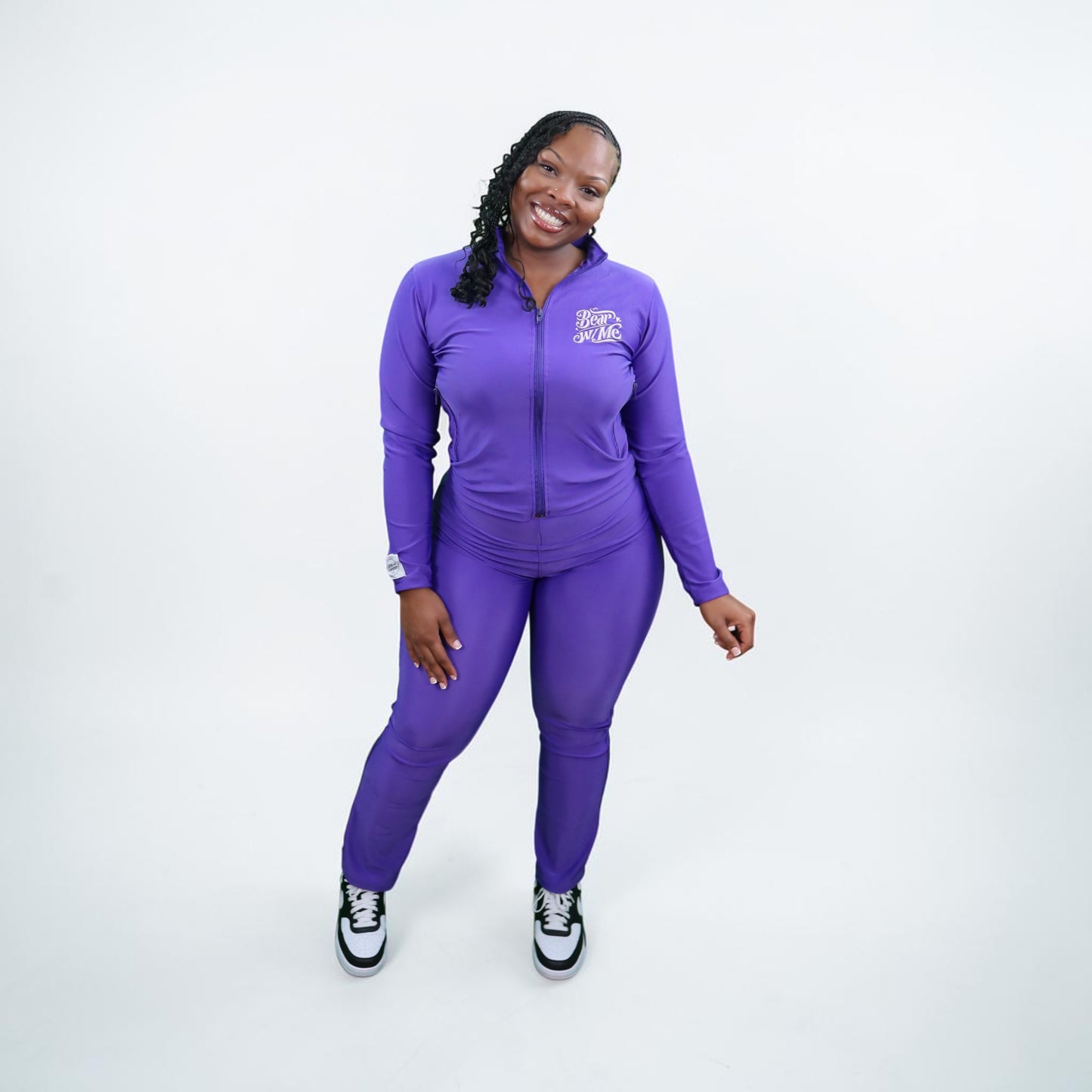 Purple Spandex Set