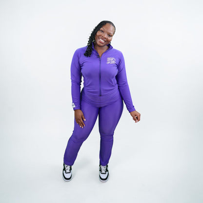 Purple Spandex Set