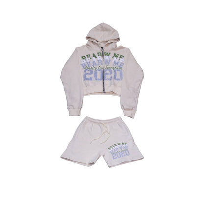 Cream Short Set